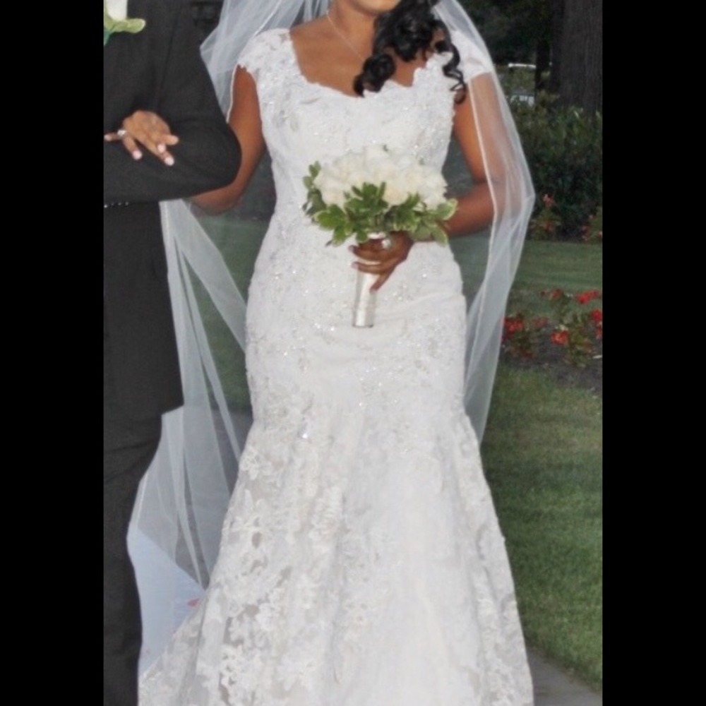 Wedding Dress. Very light ivory